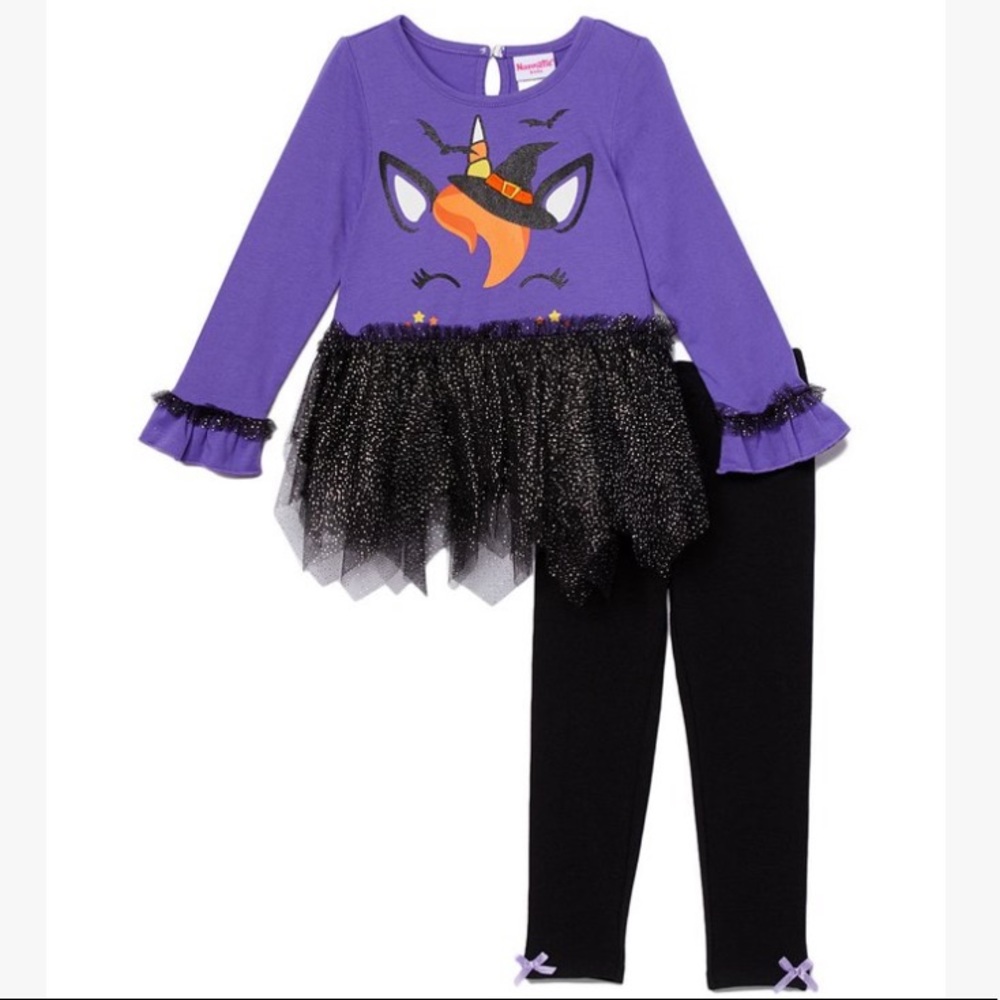 🆕 Purple Witch Unicorn Tunic and Leggings